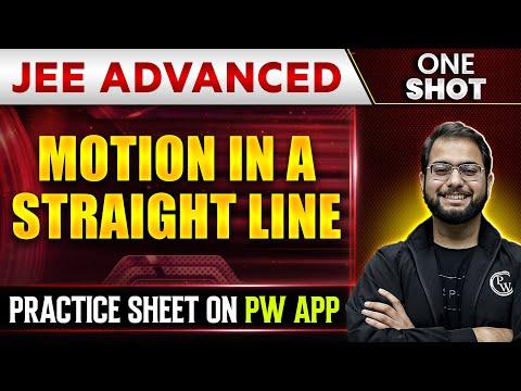 Mastering Motion in a Straight Line for IIT-JEE Advanced: A Comprehensive Guide