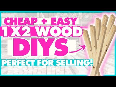 Easy DIY Wood Projects with $2 1x2 Lumber